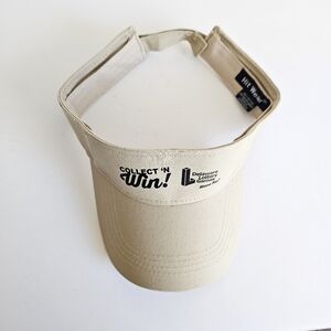 Hit Wear Delaware Lottery Games Beige Adjustable Visor 100% Cotton